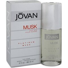 Jövan Musk Platinum Musk EDC miehelle 88 ml hinta ja tiedot | Jovan Hajuvedet ja kosmetiikka | hobbyhall.fi