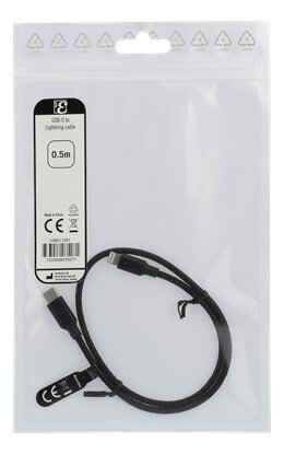 Epzi USBC-1301, USB C-kaapeli, Lightning, 0,5 m hinta ja tiedot | Puhelinkaapelit | hobbyhall.fi