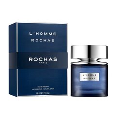 Hajuvesi Rochas L'Homme miehille EDT, 60 ml hinta ja tiedot | Rochas Hajuvedet ja tuoksut | hobbyhall.fi