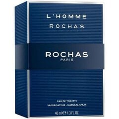 Hajuvesi Rochas L'Homme miehille EDT, 40 ml hinta ja tiedot | Rochas Hajuvedet ja tuoksut | hobbyhall.fi