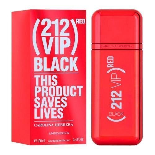 Eau de parfum Carolina Herrera 212 Vip Black Red Limited Edition EDP miehille 100 ml hinta ja tiedot | Miesten hajuvedet | hobbyhall.fi