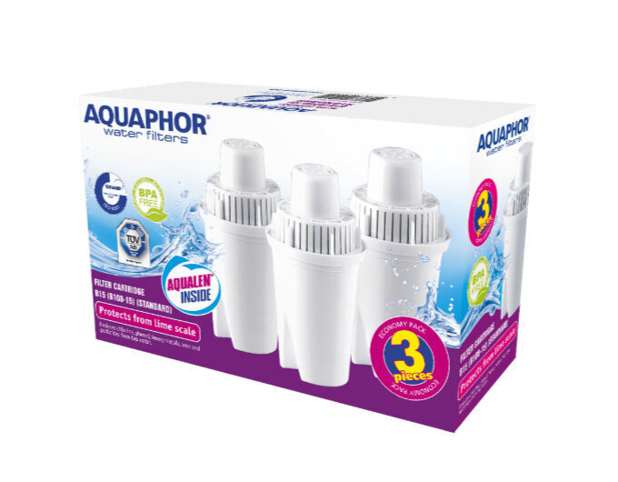 Aquaphor B100-15 Standard, 3 kpl hinta ja tiedot | Veden suodatinkannut ja suodattimet | hobbyhall.fi