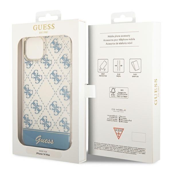 Guess GUHCP14MHG4MHB iPhone 14 Plus 6.7", sininen hinta ja tiedot | Puhelimen kuoret ja kotelot | hobbyhall.fi