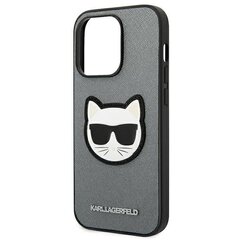 Karl Lagerfeld KLHCP14LSAPCHG iPhone 14 Pro Saffiano Choupette Head Patch Hopea hinta ja tiedot | Puhelimen kuoret ja kotelot | hobbyhall.fi