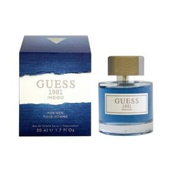 Hajuvesi Guess 1981 Indigo EDT miehille, 50 ml hinta ja tiedot | Miesten hajuvedet | hobbyhall.fi