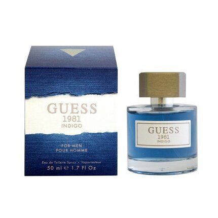 Hajuvesi Guess 1981 Indigo EDT miehille, 50 ml hinta ja tiedot | Miesten hajuvedet | hobbyhall.fi