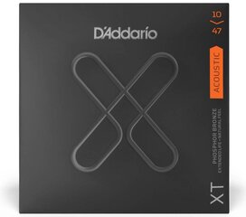 Kielet akustiselle kitaralle D'Addario XTAPB1047 Phosphor Bronze hinta ja tiedot | D'Addario Ääni- ja videolaitteet | hobbyhall.fi