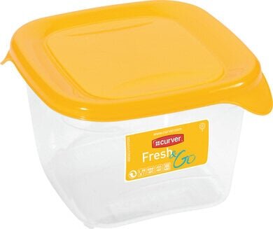 Fresh&Go Suorakulmaisen muotoinen ruokalaatikko 0,45 litraa, keltainen hinta ja tiedot | Elintarvikkeiden säilytysastiat | hobbyhall.fi