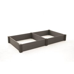 Istutuskehikko, 2 kpl. Vista Modular 122x122x27cm harmaa hinta ja tiedot | Kukkaruukut | hobbyhall.fi