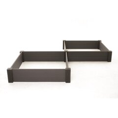 Istutuskehikko, 2 kpl. Vista Modular 122x122x27cm harmaa hinta ja tiedot | Kukkaruukut | hobbyhall.fi