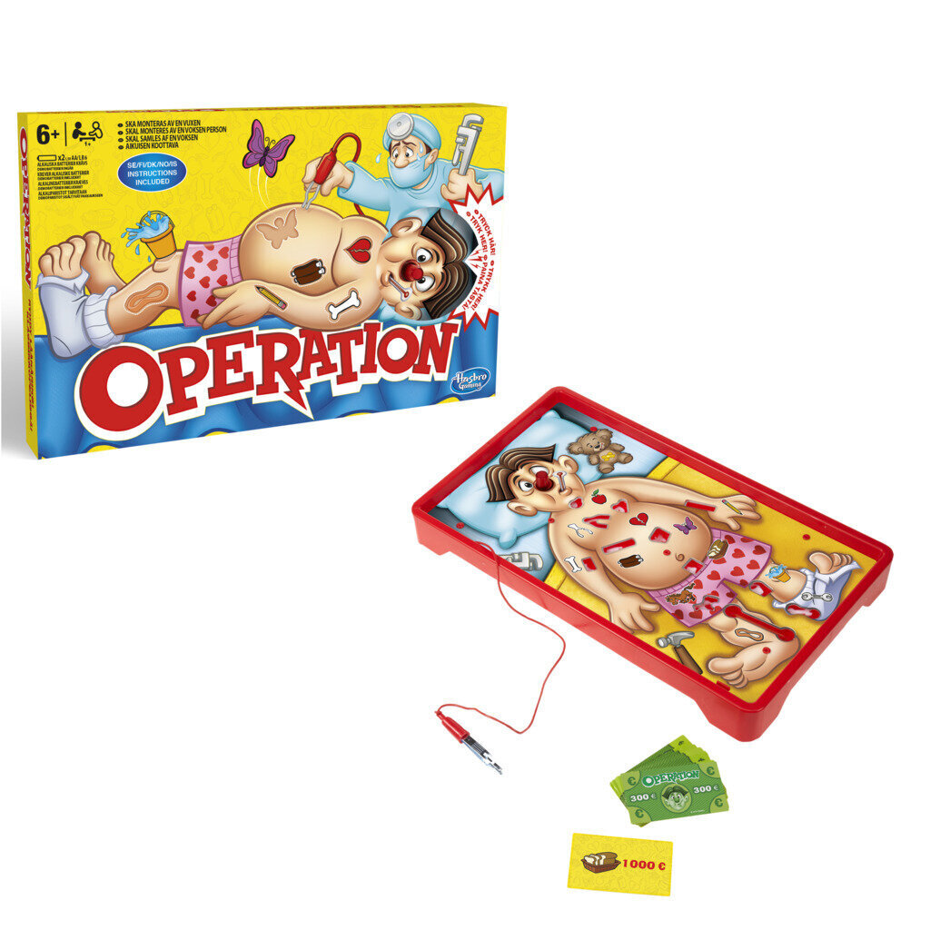 Lautapeli Operation Cavity Sam Hasbro, FI hinta ja tiedot | Lautapelit ja älypelit | hobbyhall.fi