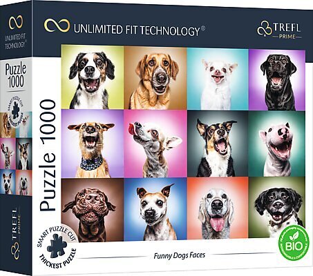 TREFL Prime palapeli Funny Dogs, 1000 palaa hinta ja tiedot | Palapelit | hobbyhall.fi