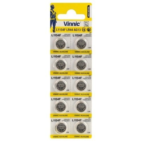 Vinnic AG13-10BB Paristot Läpipainopakkaus 10 kpl hinta ja tiedot | Paristot | hobbyhall.fi