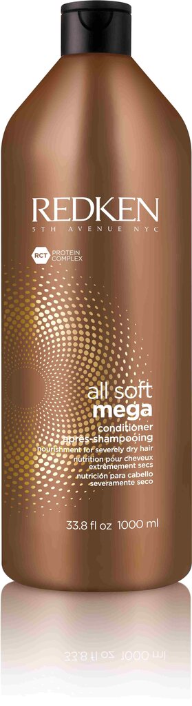 Hoitoaine Redken All Soft Mega hoitoaine, 1000ml hinta ja tiedot | Hoitoaineet | hobbyhall.fi