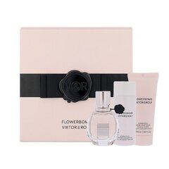 Viktor & Rolf Flowerbomb: EDP 30 ml + suihkugeeli50 ml + voide 40 ml hinta ja tiedot | Naisten hajuvedet | hobbyhall.fi