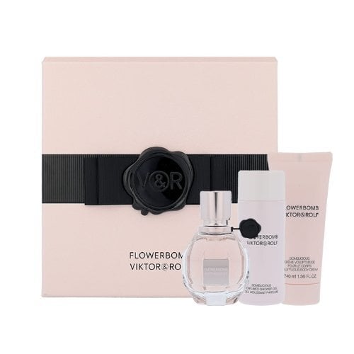 Viktor & Rolf Flowerbomb: EDP 30 ml + suihkugeeli50 ml + voide 40 ml