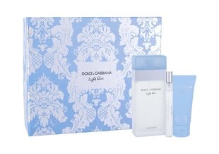 Setti Dolce & Gabbana Light Blue naisille: EDT Hajuvesi, 100 ml + 10 ml ja vartalovoide, 75 ml hinta ja tiedot | Naisten hajuvedet | hobbyhall.fi