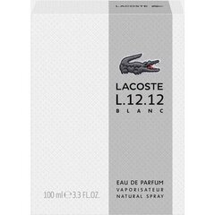 Hajuvesi Lacoste L.12.12 Blanc EDP miehille, 100 ml hinta ja tiedot | Miesten hajuvedet | hobbyhall.fi