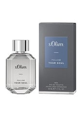 Hajuvesi s.Oliver Follow Your Soul Men EDT miehille, 30 ml hinta ja tiedot | Miesten hajuvedet | hobbyhall.fi