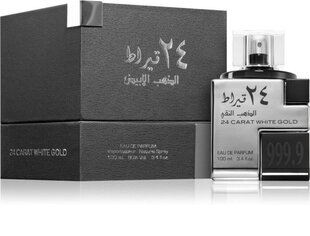 Lattafa 24 Carat White Gold EDP 100 ml hinta ja tiedot | Naisten hajuvedet | hobbyhall.fi