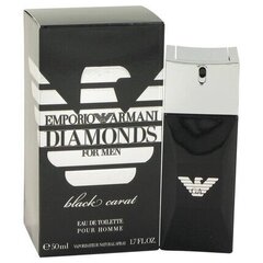 Giorgio Armani Emporio Diamonds Black Carat For Men EDT miehelle 50 ml hinta ja tiedot | Miesten hajuvedet | hobbyhall.fi