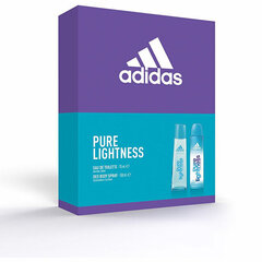 Adidas Pure Lightness: EDT, 75 ml + deo, 150 ml hinta ja tiedot | Naisten hajuvedet | hobbyhall.fi