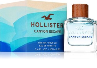 Hajuvesi Hollister Canyon Escape Man EDT miehille 100 ml hinta ja tiedot | Hollister Hajuvedet ja kosmetiikka | hobbyhall.fi
