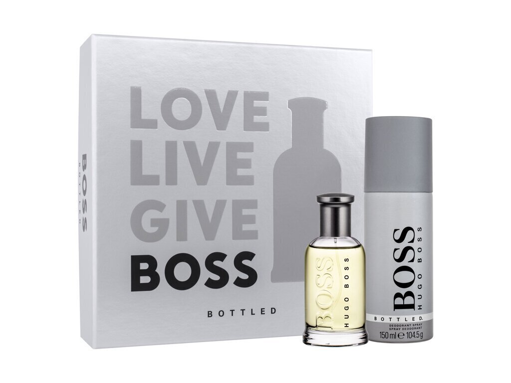 Hugo Boss Boss Bottled miehille: eau de toilette EDT, 50 ml + deodorantti, 150 ml hinta ja tiedot | Miesten hajuvedet | hobbyhall.fi