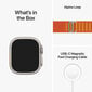 Apple Watch Ultra GPS + Cellular, 49mm titaanikuori ,Orange Alpine ranneke - Small MNHH3 hinta ja tiedot | Älykellot | hobbyhall.fi