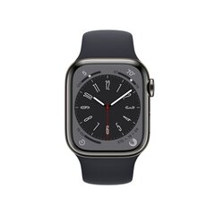 Apple Watch Series 8 GPS + Cellular 41mm Graphite ruostumaton teräskuori ,Midnight urheiluranneke - MNJJ3 hinta ja tiedot | Älykellot | hobbyhall.fi