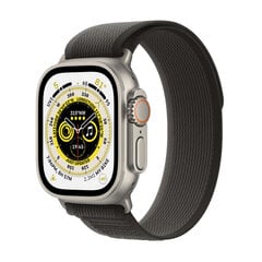 Apple Watch Ultra GPS + Cellular, 49mm titaanikuori ,Black/Gray Trail ranneke - S/M MQFW3 hinta ja tiedot | Apple Älykellot ja aktiivisuusrannekkeet | hobbyhall.fi