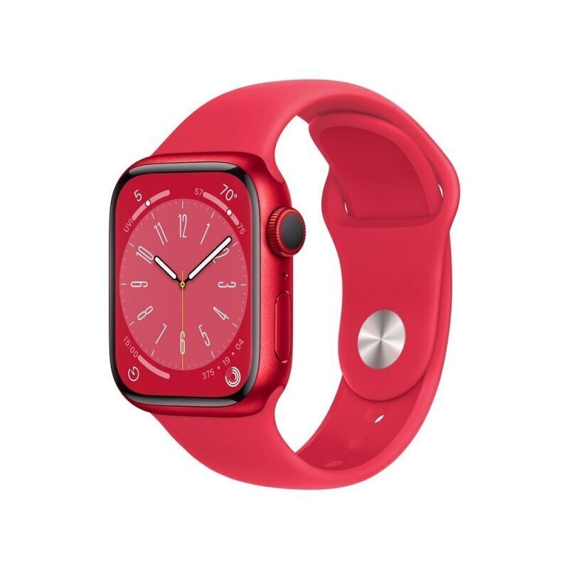 Apple Watch Series 8 GPS + Cellular 41mm (PRODUCT)RED alumiinikuori ,(PRODUCT)RED urheiluranneke - MNJ23 hinta ja tiedot | Älykellot | hobbyhall.fi