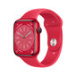 Apple Watch Series 8 GPS 41mm (PRODUCT)RED alumiinikuori ,(PRODUCT)RED urheiluranneke - MNP73 hinta ja tiedot | Älykellot | hobbyhall.fi