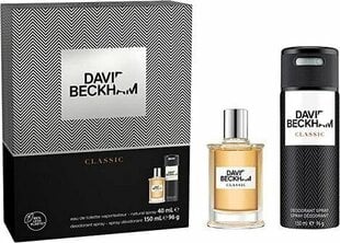 Setti David Beckham Classic miehille: WC EDT 40 ml + deodorantti 150 ml hinta ja tiedot | Miesten hajuvedet | hobbyhall.fi