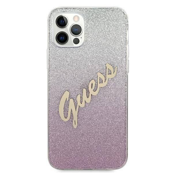 iPhone 12 Pro Max 6,7” suojakuori Guess GUHCP12LPCUGLSPI hinta ja tiedot | Puhelimen kuoret ja kotelot | hobbyhall.fi