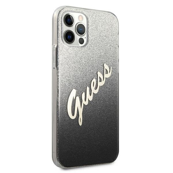 iPhone 12/12 Pro 6.1" suojakuori Guess GUHCP12MPCUGLSBK hinta ja tiedot | Puhelimen kuoret ja kotelot | hobbyhall.fi