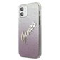 iPhone 12 mini 5.4" suojakuori Guess GUHCP12SPCUGLSPI hinta ja tiedot | Puhelimen kuoret ja kotelot | hobbyhall.fi