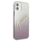 iPhone 12 mini 5.4" suojakuori Guess GUHCP12SPCUGLSPI hinta ja tiedot | Puhelimen kuoret ja kotelot | hobbyhall.fi