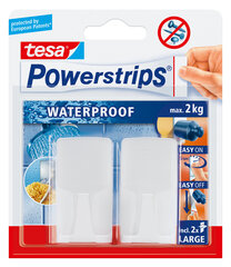 Telineet TESA PowerStrips Waterproof Wave, 2 kpl hinta ja tiedot | Tesa Kylpyhuone | hobbyhall.fi