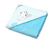 BabyOno hupullinen pyyhe bambu 100x100 sininen 346/02 hinta ja tiedot | Kylpyvälineet | hobbyhall.fi