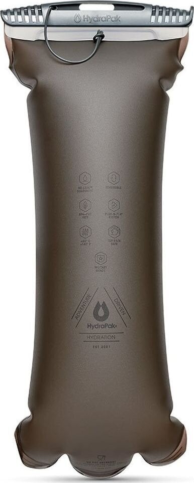 Vesipussi HydraPak Force 3000 ml, harmaa hinta ja tiedot | Muut retkeilyvarusteet | hobbyhall.fi