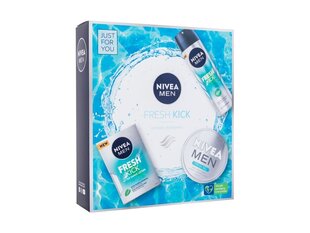 Nivea Men Fresh Kick -setti: after shave -voide, 100 ml + deodorantti, 150 ml + kasvovoide, 150 ml hinta ja tiedot | Parranajo ja karvanpoisto | hobbyhall.fi