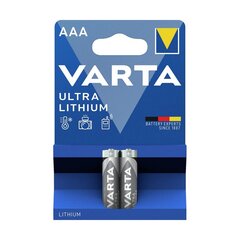 Varta Lithium AAA 2 kpl hinta ja tiedot | Paristot | hobbyhall.fi