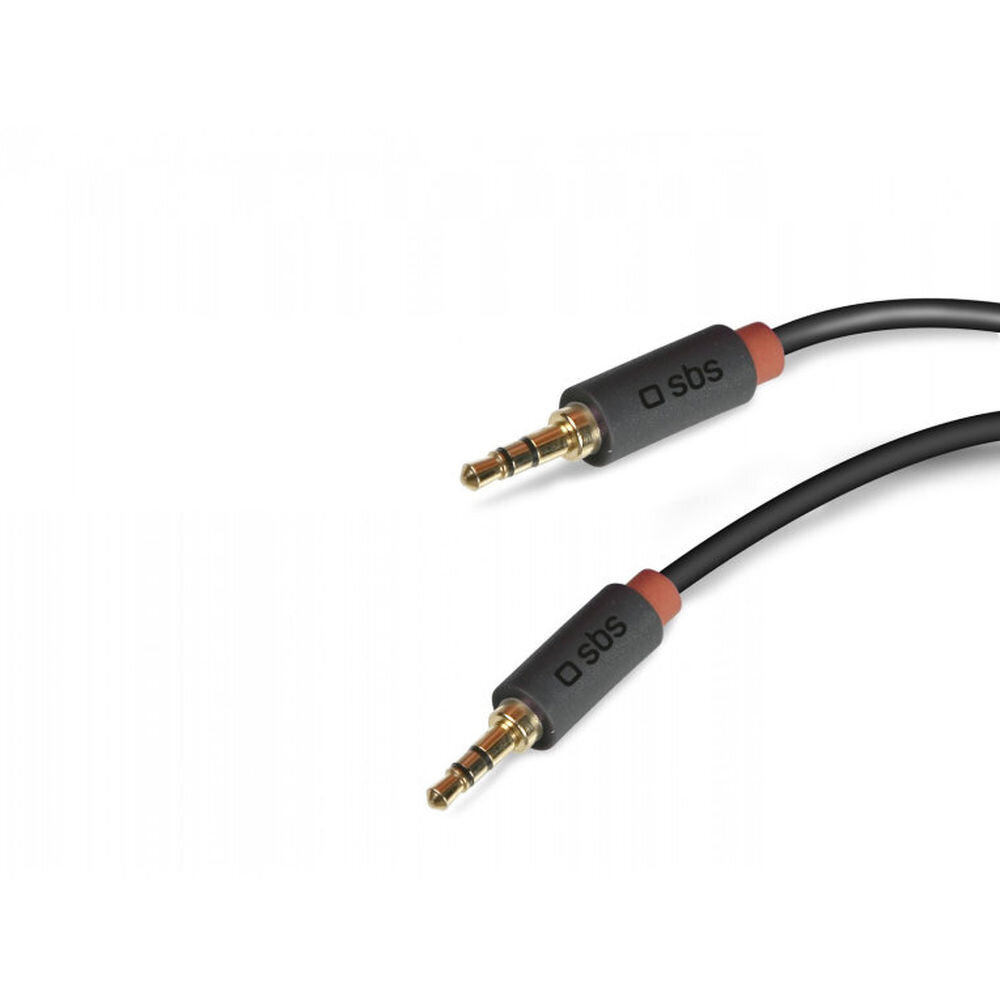 Audio Jack 3,5 mm kabelis SBS TECABLE35KR, 1.5m hinta ja tiedot | Kaapelit ja adapterit | hobbyhall.fi