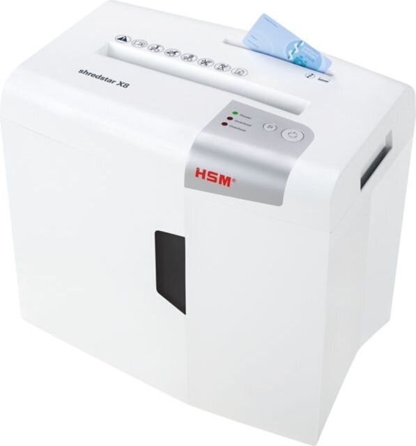 HSM shredstar X8, valkoinen hinta ja tiedot | Paperisilppurit | hobbyhall.fi