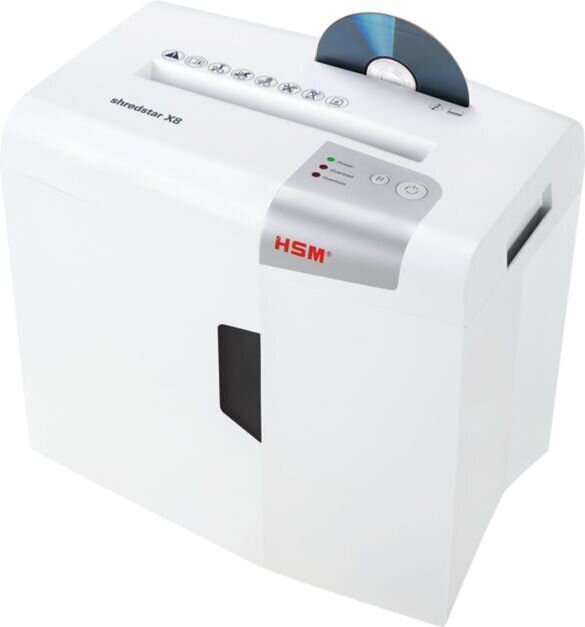 HSM shredstar X8, valkoinen hinta ja tiedot | Paperisilppurit | hobbyhall.fi