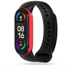 Älykellon Vyö Tech-Protect mallille Xiaomi Mi Band 7 black/red hinta ja tiedot | Älykellojen ja aktiivisuusrannekkeiden lisätarvikkeet | hobbyhall.fi