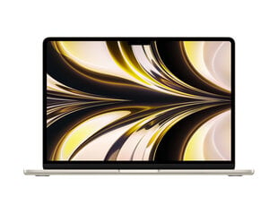 Apple MacBook Air 13” M2 8C CPU, 10C 8GB/512GB Starlight SWE MLY23KS/A hinta ja tiedot | Apple Kannettavat tietokoneet ja lisätarvikkeet | hobbyhall.fi