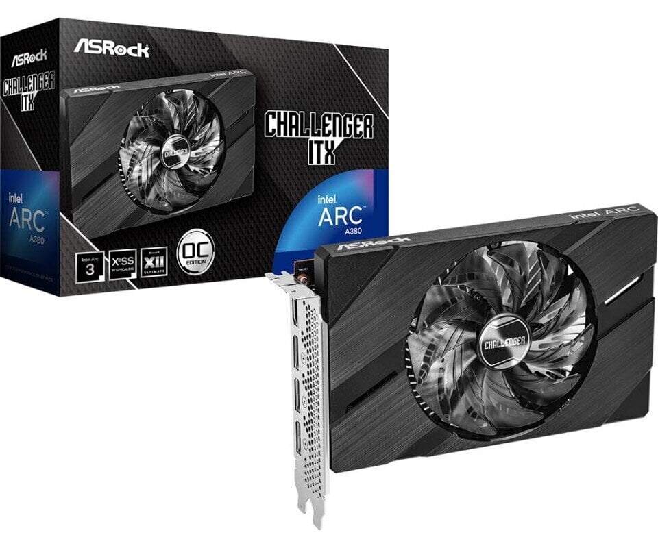 Asrock PCIE8 ARC A380 6GB/A380 hinta ja tiedot | Näytönohjaimet | hobbyhall.fi