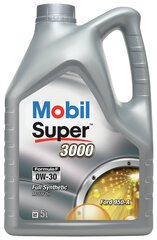 Mobil Super 3000 F-F 0W-30, 5L hinta ja tiedot | Mobil Autotuotteet | hobbyhall.fi